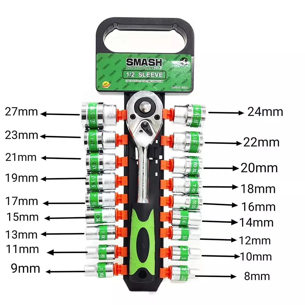 darit-smash-quick-released-19-pcs-ratchet-socket-wrench-kit-ratchet-handle-127-mm-sleeve-size-chrome-vanadium-steel-am-199