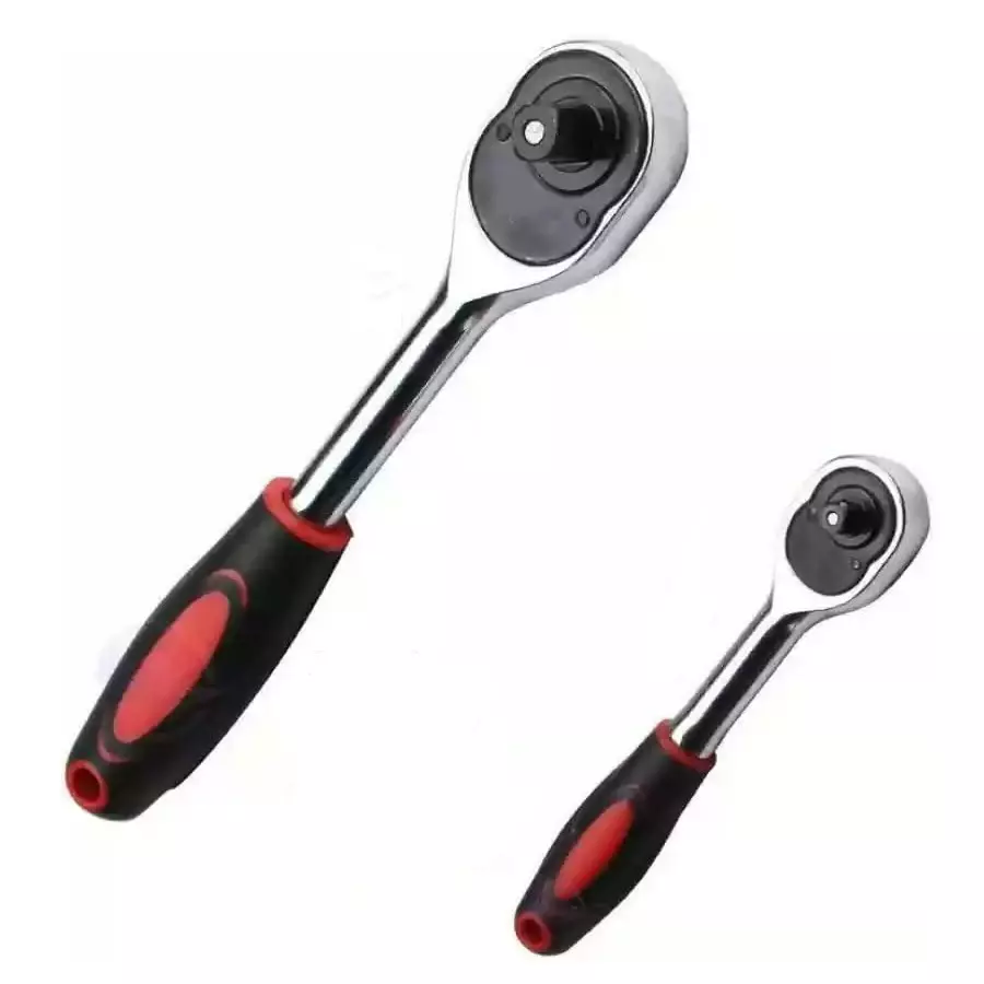 GENERIC Ratchet Handle Combo of 1/2 inch (12.7 mm) and 1/4 inch (6.35 mm) Size Square Drive