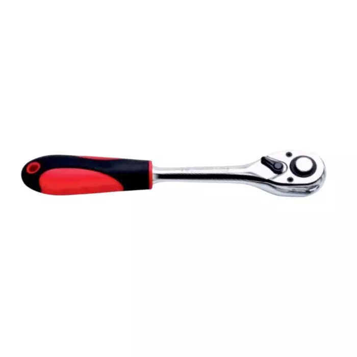 Freemans Reversible Ratchet Handle (1/2 inch) 12 mm Drive Chrome Vanadium Steel Size 250 mm, DRRQR12