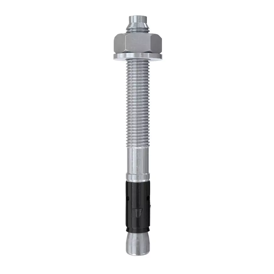 Fischer Galvanised Steel Bolt Anchor M24x58 mm Thread 205 mm Anchor Length, FAZ II Plus 24/30 ZP (Pack of 5 Pcs)