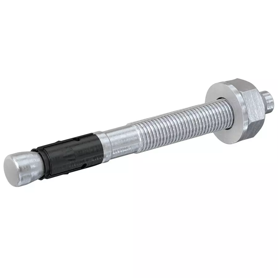 Fischer Galvanised Steel Bolt Anchor M24x58 mm Thread 205 mm Anchor Length, FAZ II Plus 24/30 ZP (Pack of 5 Pcs)