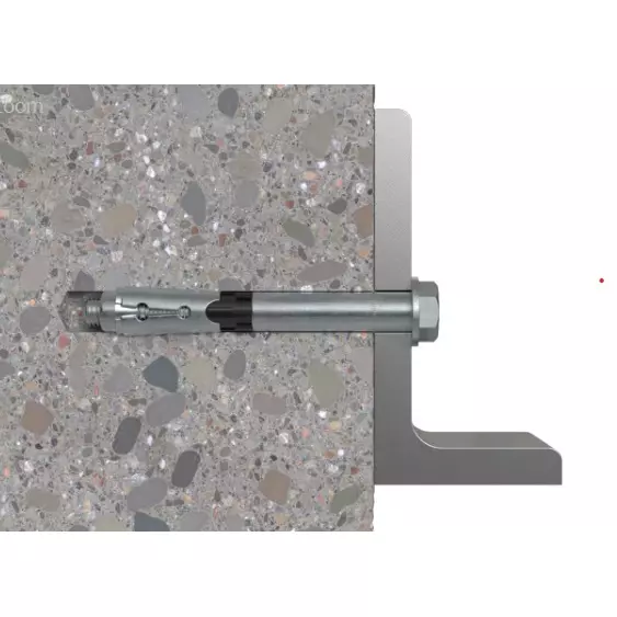 Fischer Galvanised Steel High Performance Anchor M12 mm Thread 100 mm Anchor Length, FH II 18/100 B ZP (Pack of 10 Pcs)