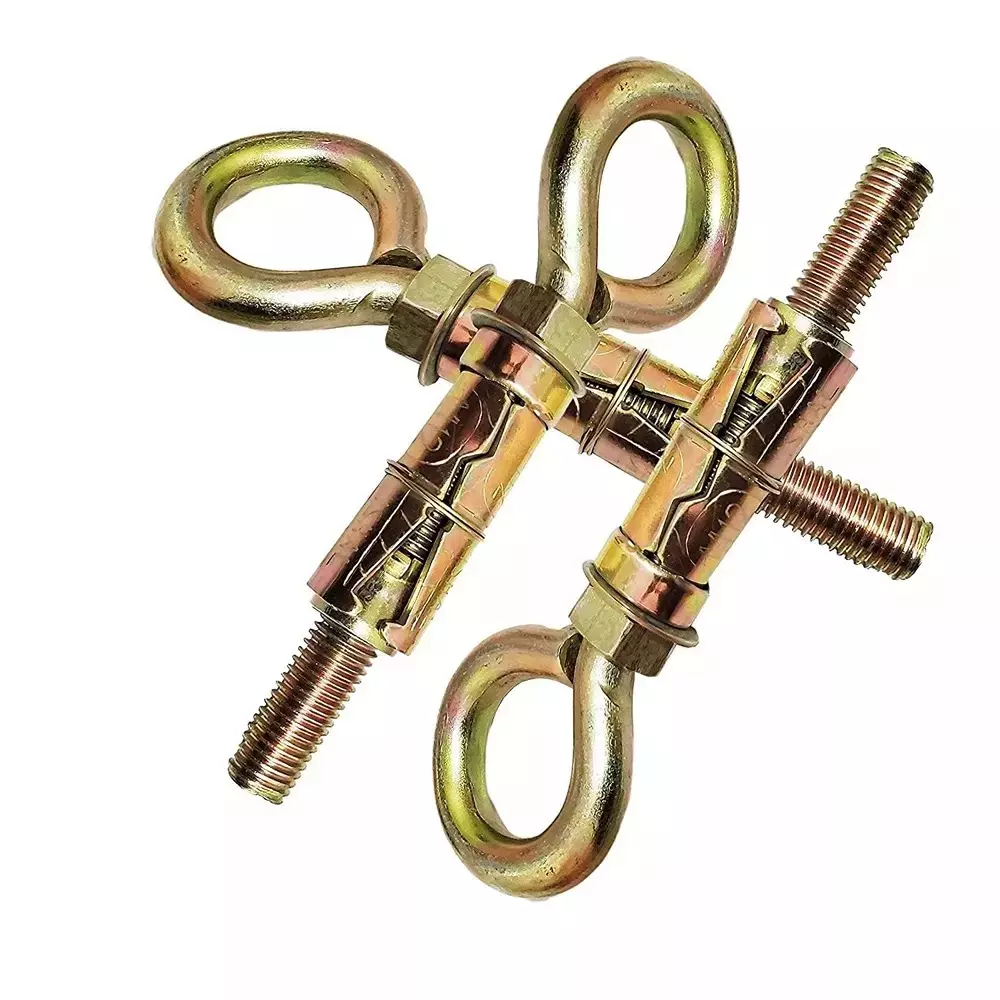 GENERIC Anchor Round Close Brass Hook 8 mm (Pack of 8 Pcs)
