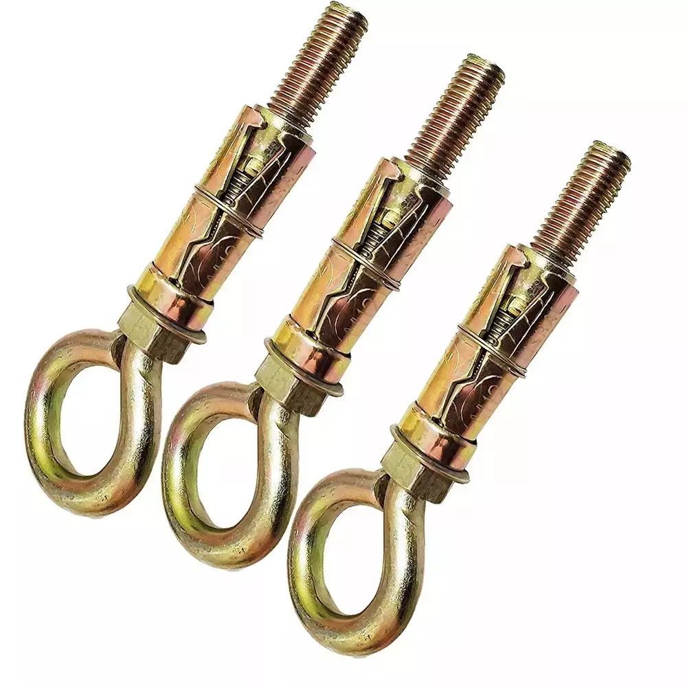 GENERIC Anchor Round Close Brass Hook 6 mm (Pack of 10 Pcs)