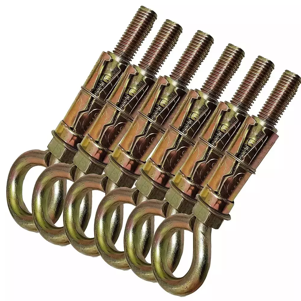 GENERIC Anchor Round Close Brass Hook 10 mm (Pack of 6 Pcs)