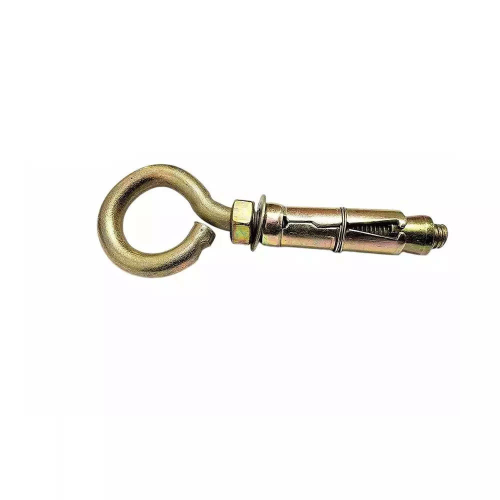GENERIC Anchor Round Close Brass Hook 6 mm (Pack of 4 Pcs)