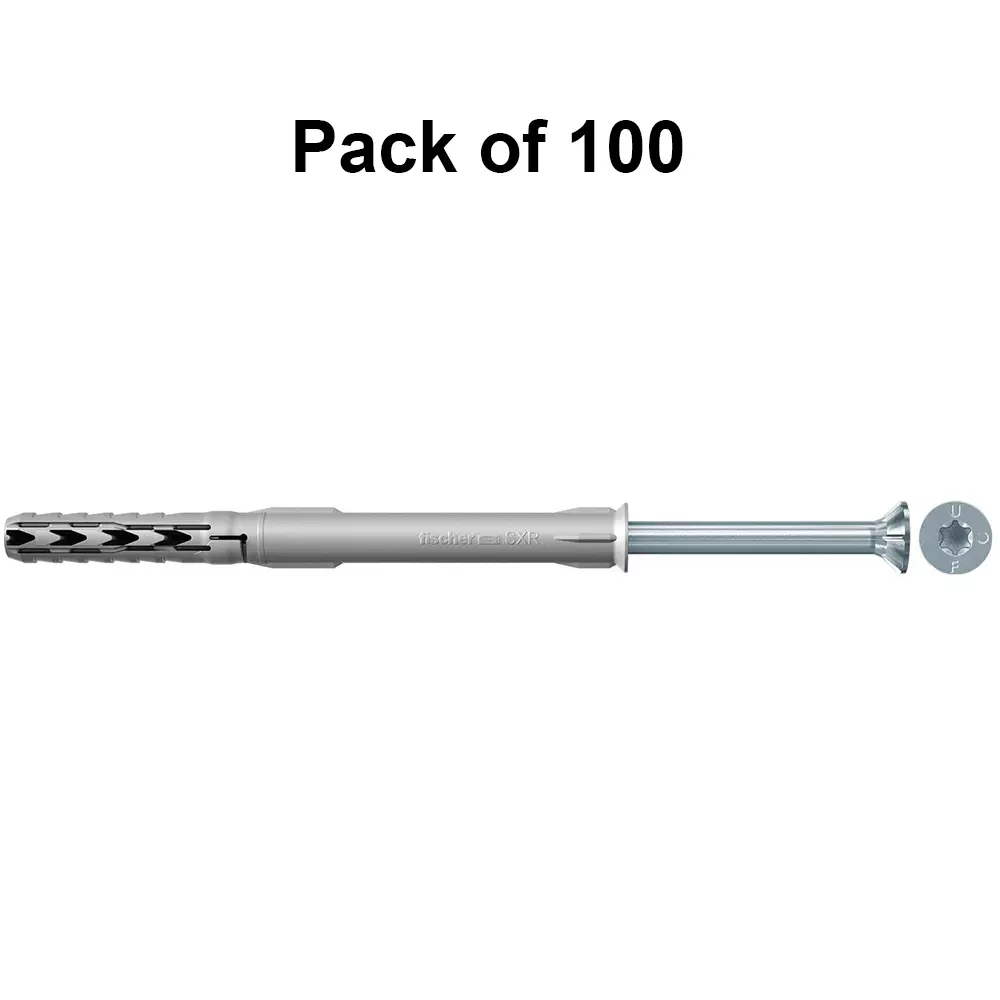 fischer-sxr-fixing-anchor-120-mm-anchor-length-nylon-sleeve-countersunk-head-503742-pack-of-100