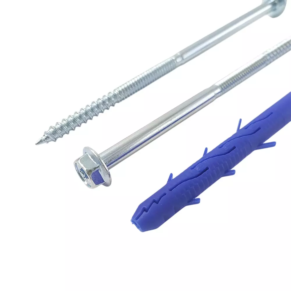 Ebco Anchor Plug With Screw Hex Head Ebco Blue Finish and Size M10x100 mm, HAPS-1010