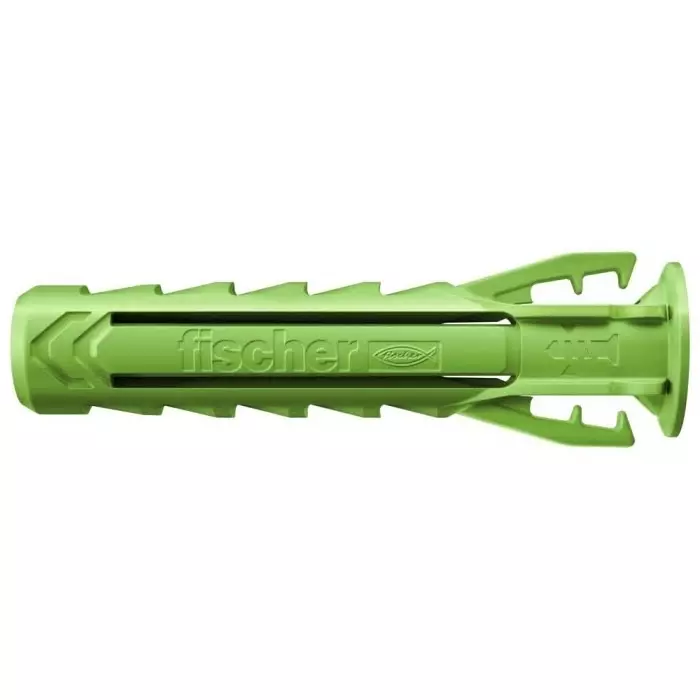 Fischer Fixings Green Wall Plug 40 mm Length 8 mm Fixing Hole Diameter, 567809 (Pack of 90)