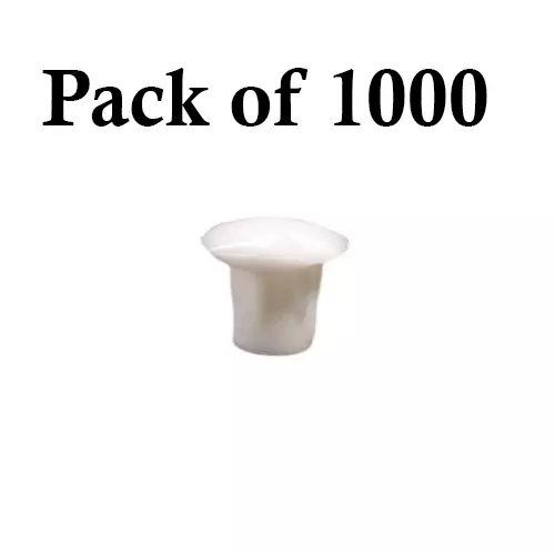 Ebco Plug White Finish and 5 mm Diameter, IP-5 (Pack of 1000)