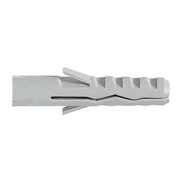 RS PRO Wall Plug 40 mm Grey Polyamide 6, 1777055 (Pack of 100 Pcs)