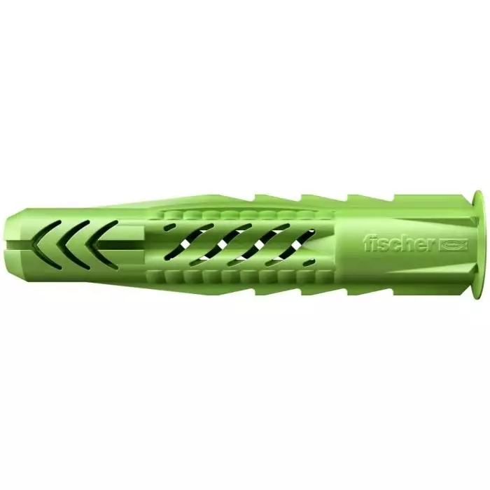 Fischer Green Nylon Wall Plug 35 mm Length 6 mm Fixing Hole Diameter, 518885 (Pack of 40)
