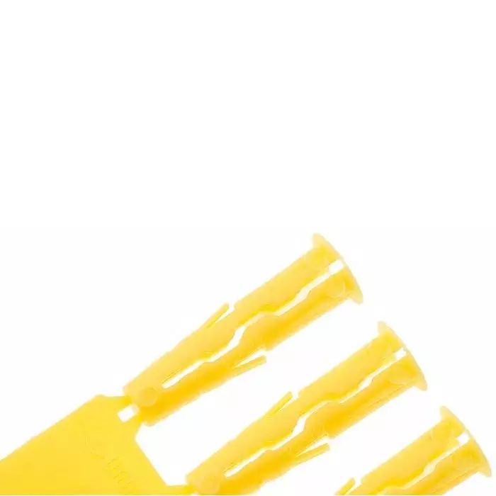 RawlPlug Yellow Plastic Wall Plug 24 mm Length 5 mm Fixing Hole Diameter, R-UNO-YEL-96-C (Pack of 288)