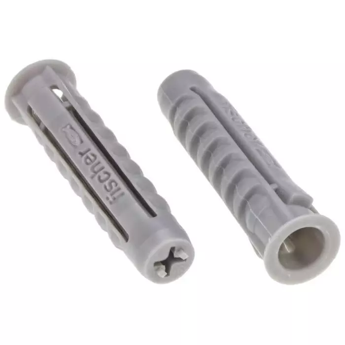 Fischer Nylon Wall Plug 40 mm Length 8 mm Fixing Hole Diameter, 70008 (Pack of 100)