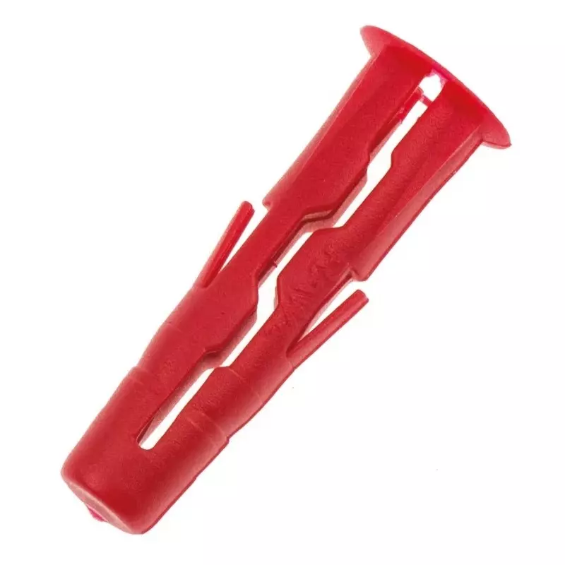 RawlPlug Red Plastic Wall Plug 28 mm Length 6 mm Fixing Hole Diameter, R-UNO-RED-1000 (Pack of 1000)