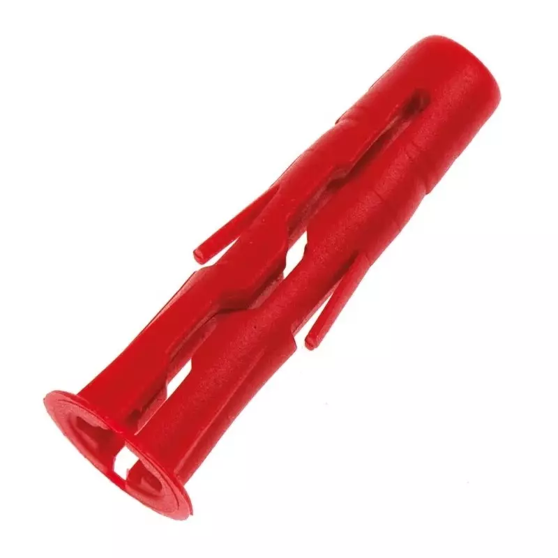 RawlPlug Red Plastic Wall Plug 28 mm Length 6 mm Fixing Hole Diameter, R-UNO-RED-1000 (Pack of 1000)