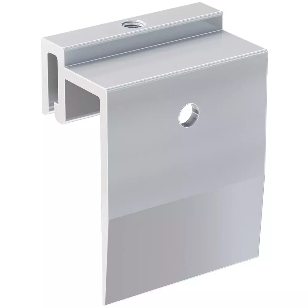 Fischer Aluminium Clasp Bracket Solution M8 Thread 65x100x3 mm, BR-BS M8/100 (Pack of 125 Pcs)