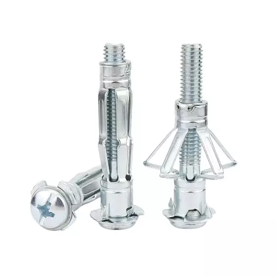 GENERIC 5x52 mm Hollow Drive Wall Anchor Screws for Drywall, Plaster (Pack of 10 Pcs)