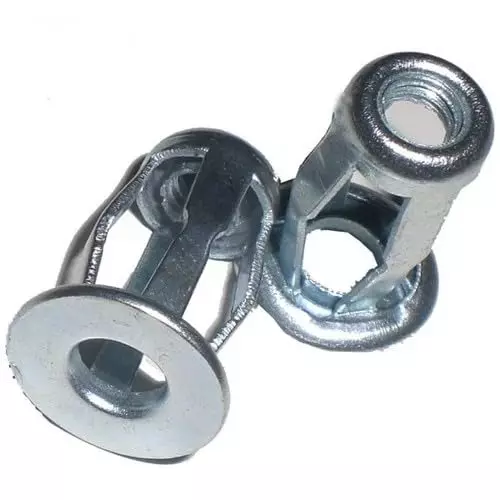 GENERIC Hollow Metal Cavity Fixing Door Anchor 8 mm Steel Grey (Pack of 50 Pcs)