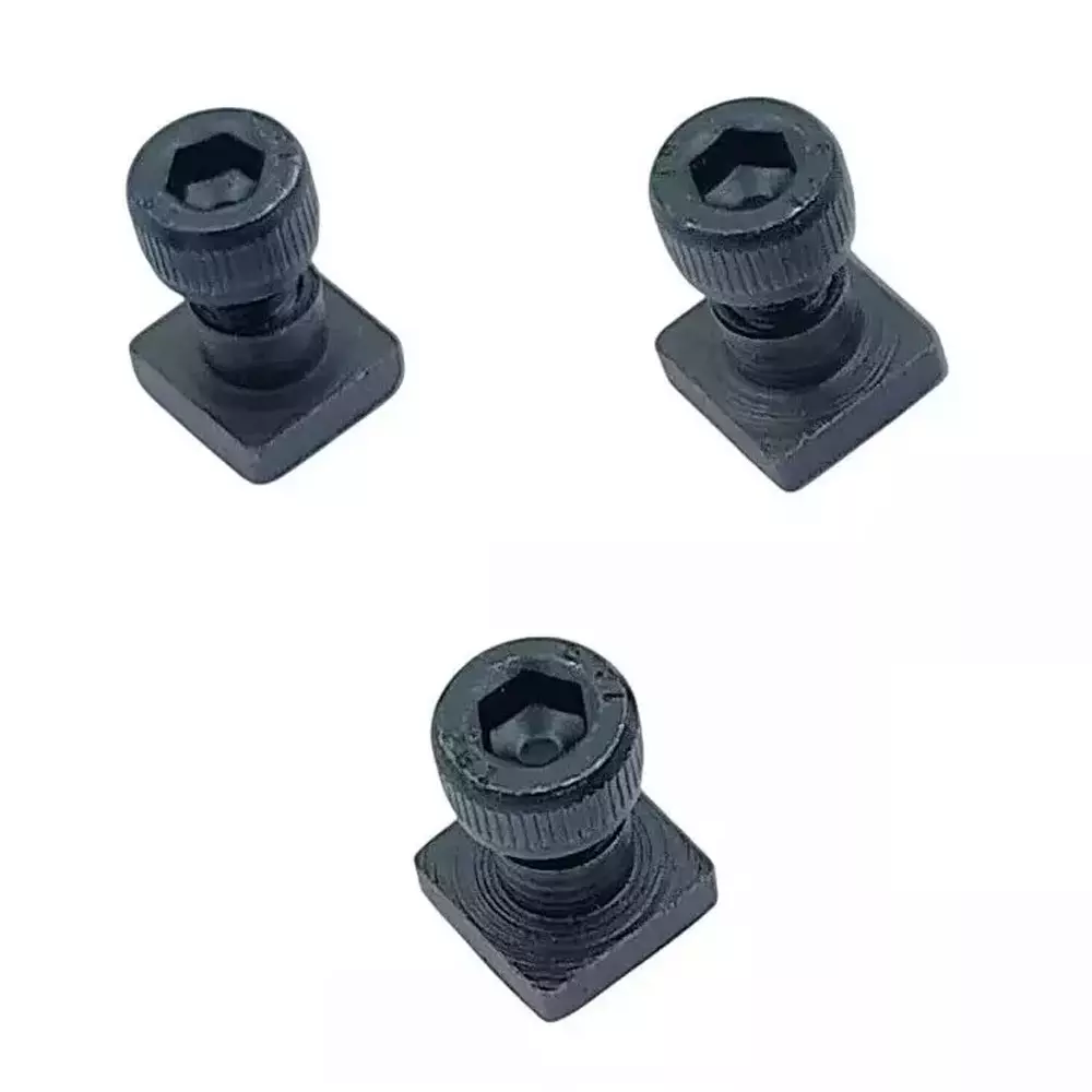 Buyohlic International T-Nuts Bolts 1/2 inch (12.7 mm) Square Shape M5 Thread for 3 inch (75 mm) & 4 inch (100 mm) Rotary Table, 9S-NV8E-ZAVY (Pack of 3)