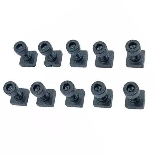 Buyohlic International T-Nuts Bolts 1/2 inch (12.7 mm) Square Shape M8 Thread for 3 inch (75 mm) & 4 inch (100 mm) Rotary Table, P8-XRIO-FP4Z (Pack of 10)