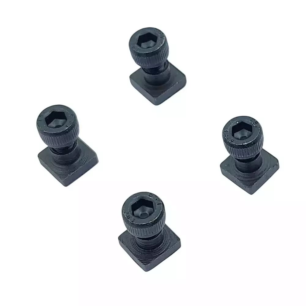 Buyohlic International T-Nuts Bolts 1/2 inch (12.7 mm) Square Shape M5 Thread for 3 inch (75 mm) & 4 inch (100 mm) Rotary Table, 9S-NV8E-ZAVY (Pack of 4)
