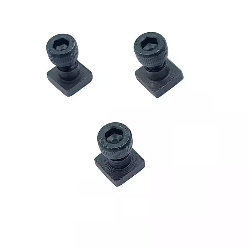 A.D INTERNATIONAL T-Nuts Bolts 1/2 inch (12.7 mm) Square Shape M6 Thread for 3 inch (75 mm) & 4 inch (100 mm) Rotary Table, S2-JA2Q-1KY3 (Pack of 3)