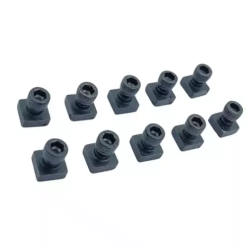 Buyohlic International T-Nuts Bolts 1/2 inch (12.7 mm) Square Shape M6 Thread for 3 inch (75 mm) & 4 inch (100 mm) Rotary Table, 93-9EG2-MWC0 (Pack of 10)