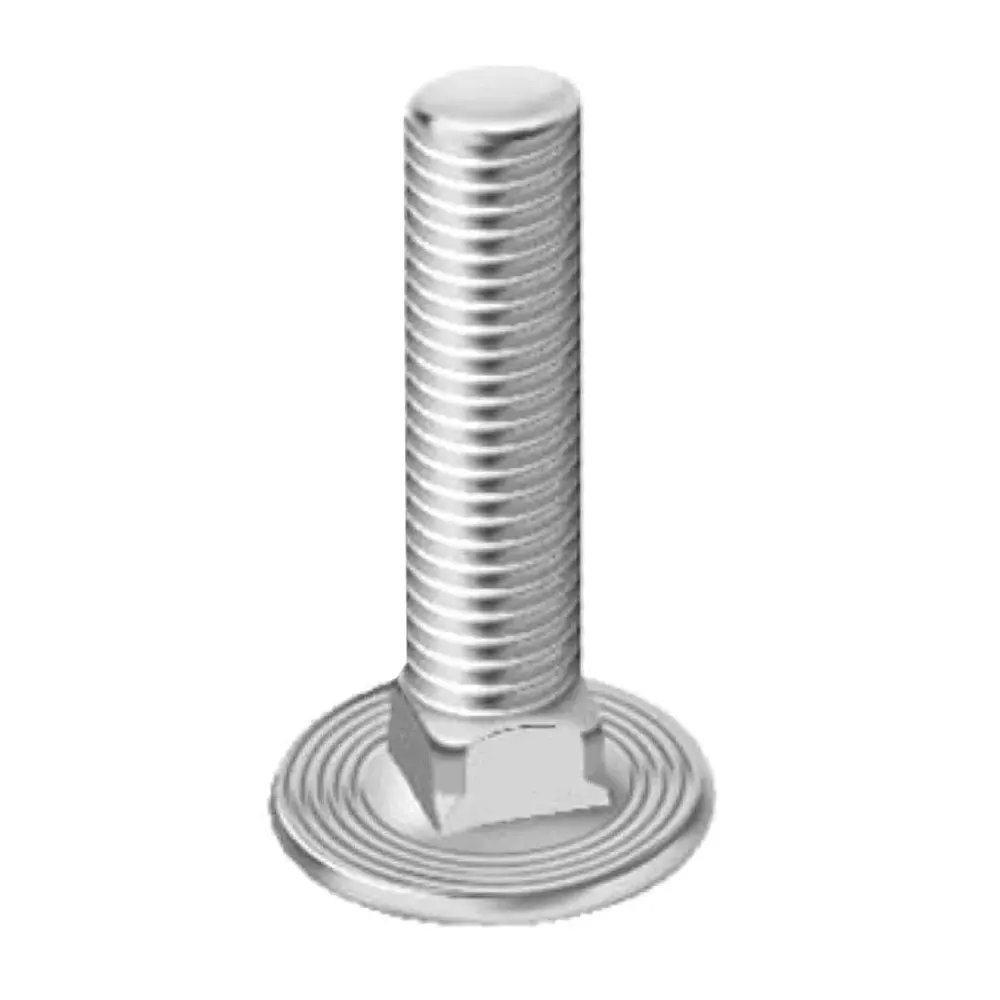 APL Carriage Bolt Mushroom Head 6 mm Dia 30 mm Length Stainless Steel AISI 304 (Pack of 2000)