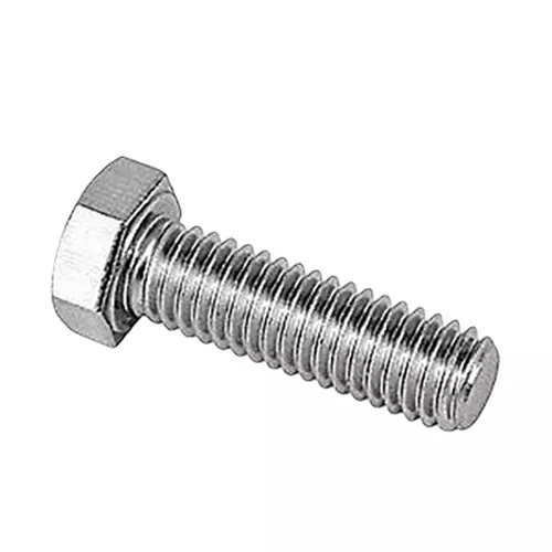 APL Hex Head Bolt / Screw 10x60 mm Stainless Steel 316 Fully Threaded A4 70 Grade Chrome Finished (Pack of 100)