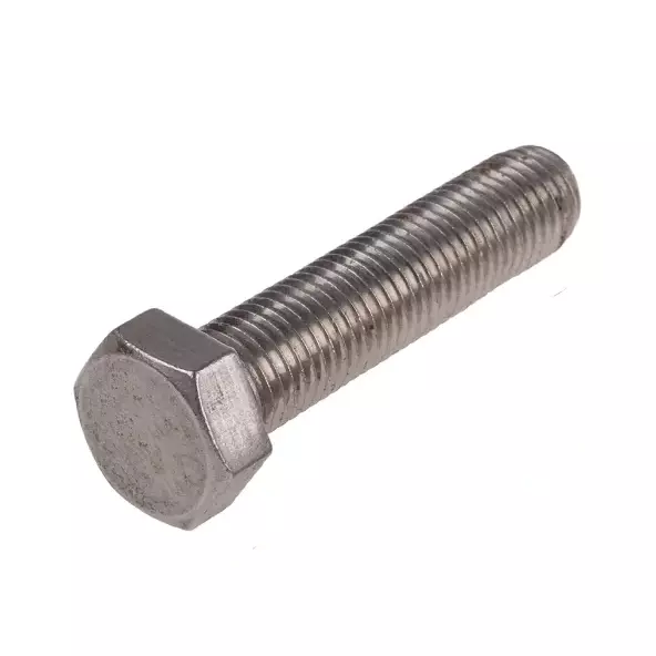 Tanish Enterprises Stainless Steel Hex Bolt SS 202 Grade Full Thread (BSW Type) 5/16 inch (7.93 mm) Diameter x 3.1/2 inch (88.9 mm) Length (Pack of 100)