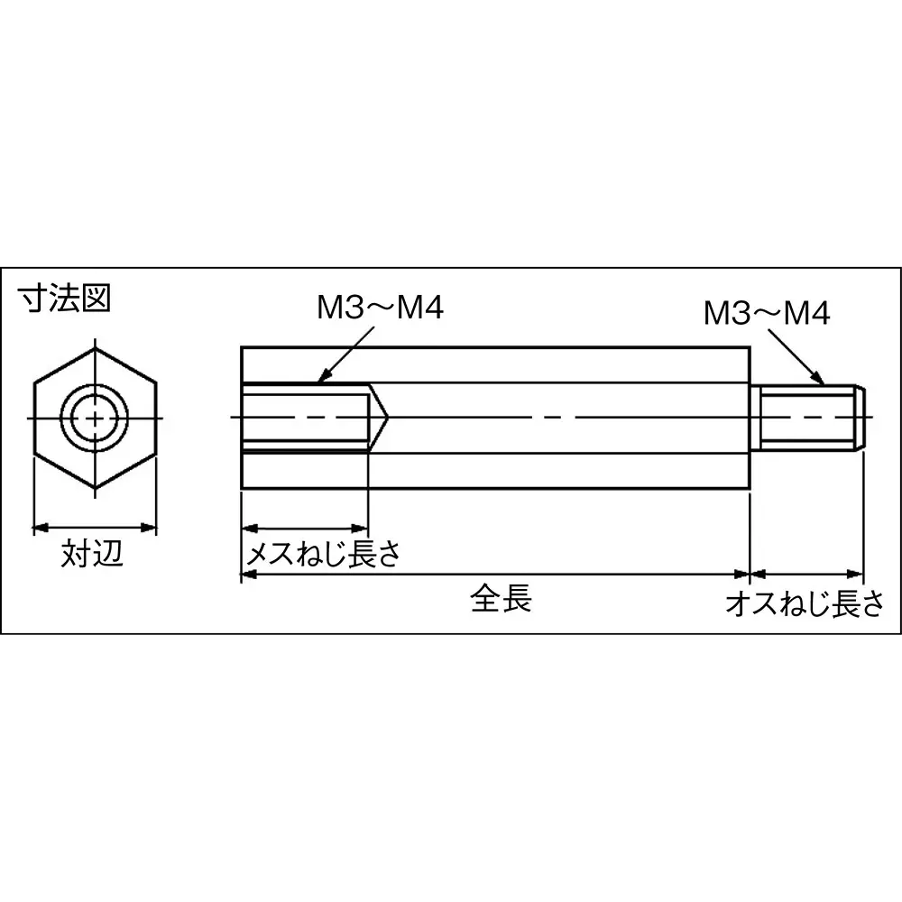 trusco-hex-supporter-30-mm-overall-length-correspondence-rohs-directive-10-male-10-female-mm-screw-length-t-mk-430-pack-of-10