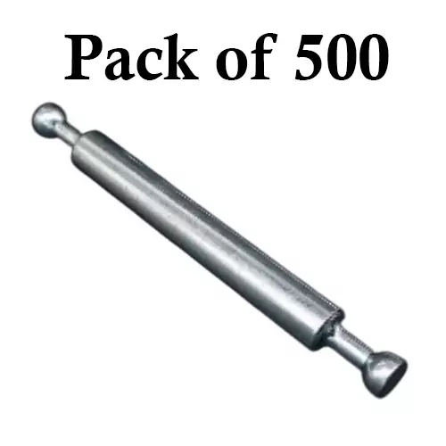 Ebco Double End Bolt Zinc White Finish, 7 mm Diameter and Size 8 mm, MFBD68 (Pack of 500)