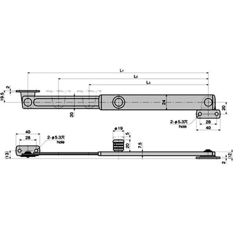 TAKIGEN Stainless Steel Stay, B-1475-2-2
