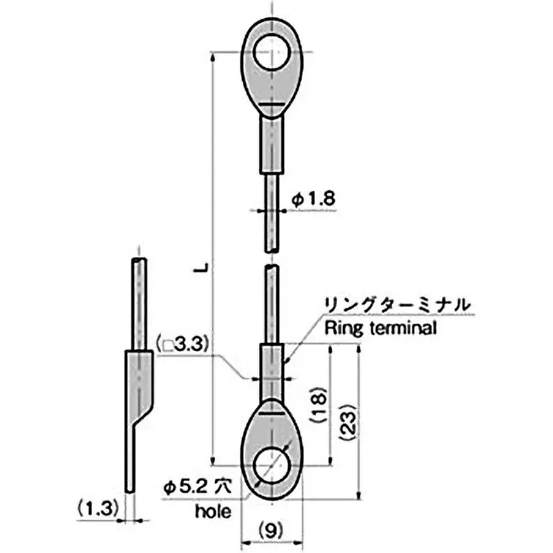 TAKIGEN Stainless Steel Wire Stay, B-1212-900