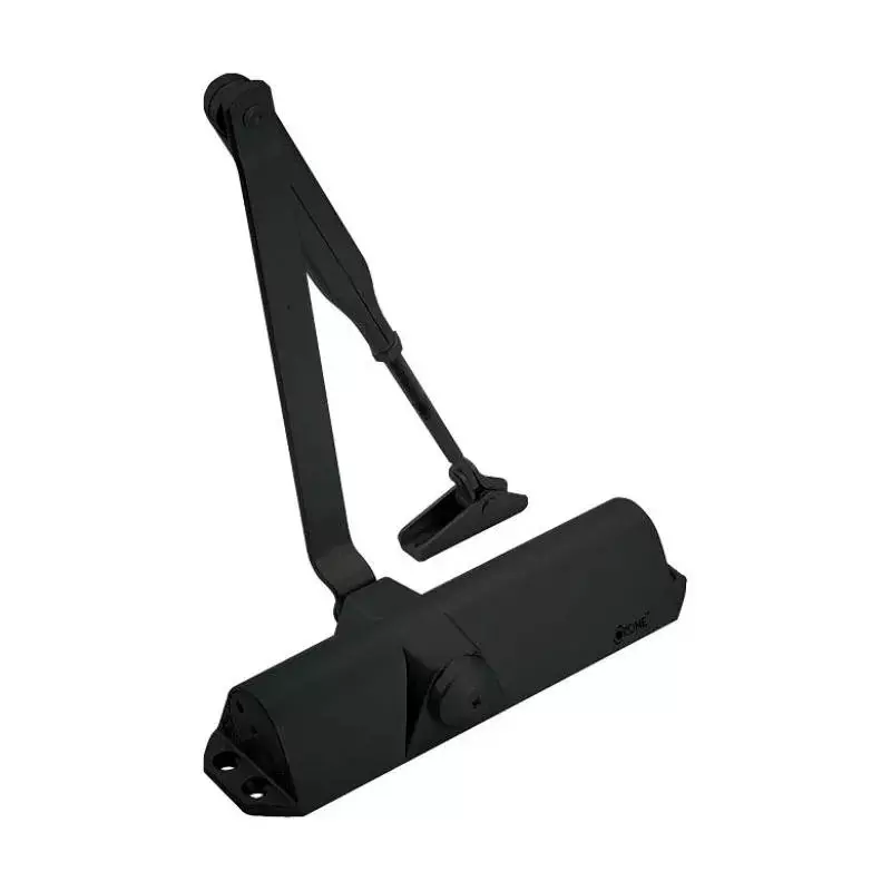 OZONE Overhead Door Closer with Scissor Arm Upto 80 Kg Weight Capacity Black Matt Finish, NSK-680 STD BM