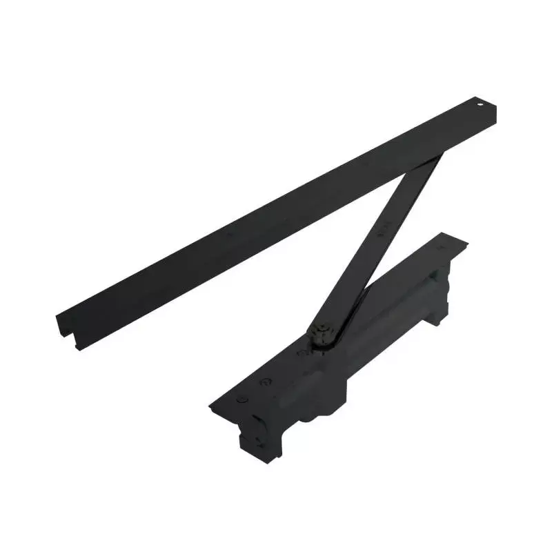 OZONE Concealed Rack & Pinion Door Closer Upto 60 Kg Weight Capacity Black Matt Finish, CDC-3800-SL TA BM