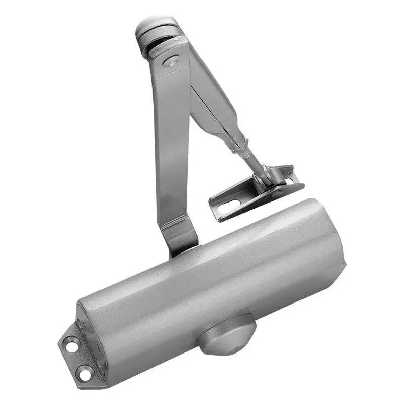 OZONE Overhead Door Closer with Scissor Arm Upto 80 Kg Weight Capacity Silver Finish, NSK-680A STD SILVER