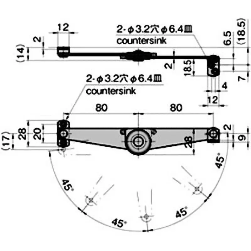 TAKIGEN Stainless Steel Canopy Stay with Stopper, B-1570N-L