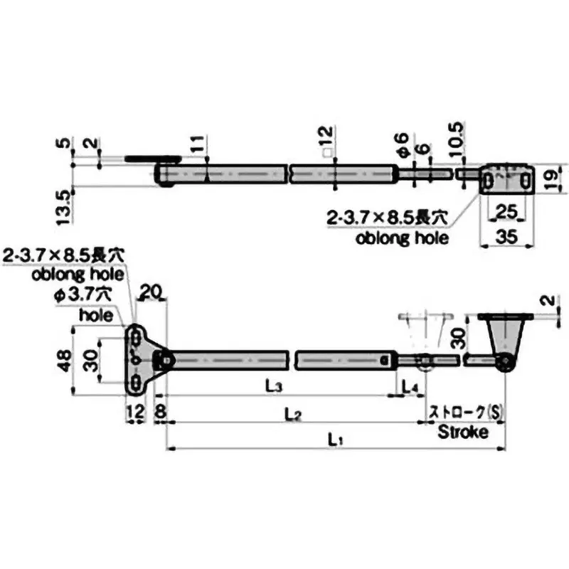 TAKIGEN Stainless Steel Spring Stay, B-1222-3
