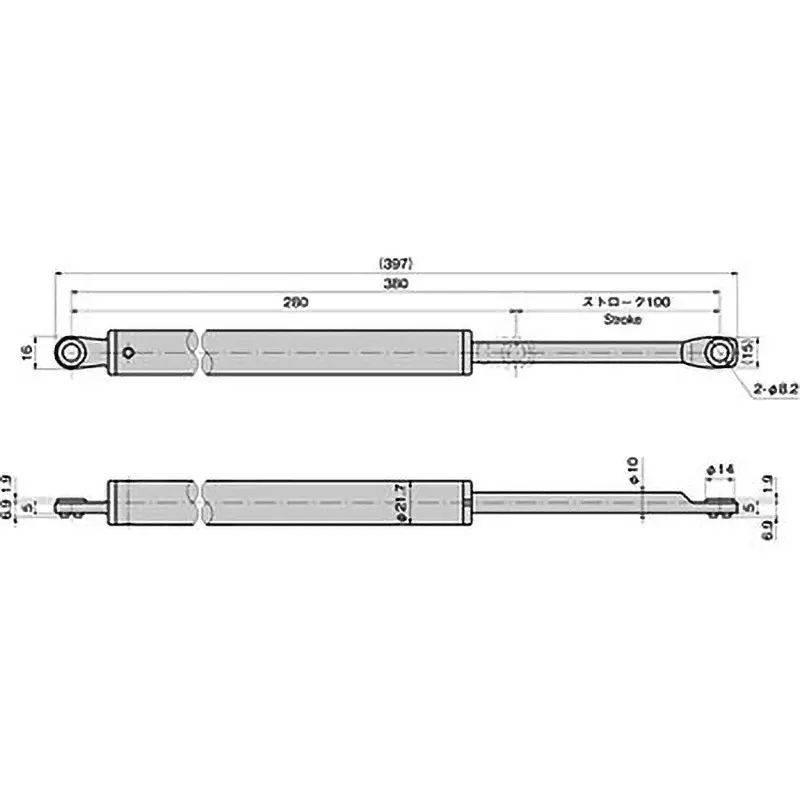 TAKIGEN Stainless Steel Spring Stay, B-1491-1