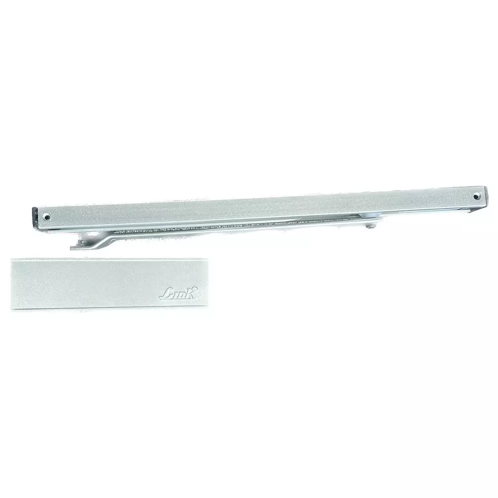Link Surface Door Closer Pelmet Silver 80 Kg Capacity