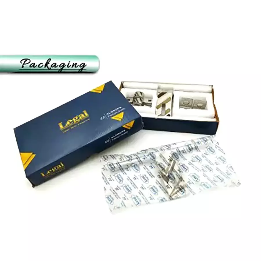 Legal l-203 16x3mm Aldrop 6pcs spiral Glossy Latching Draw Hasp