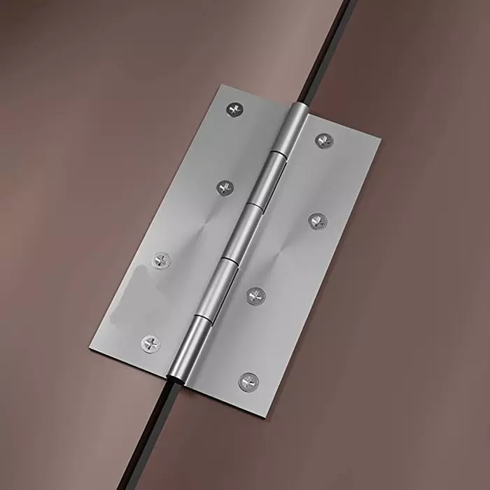 DiSS Premium Stainless Steel Door Butt Hinges Slow Movement Hinges 3x16 12 Pcs, Satin Finish