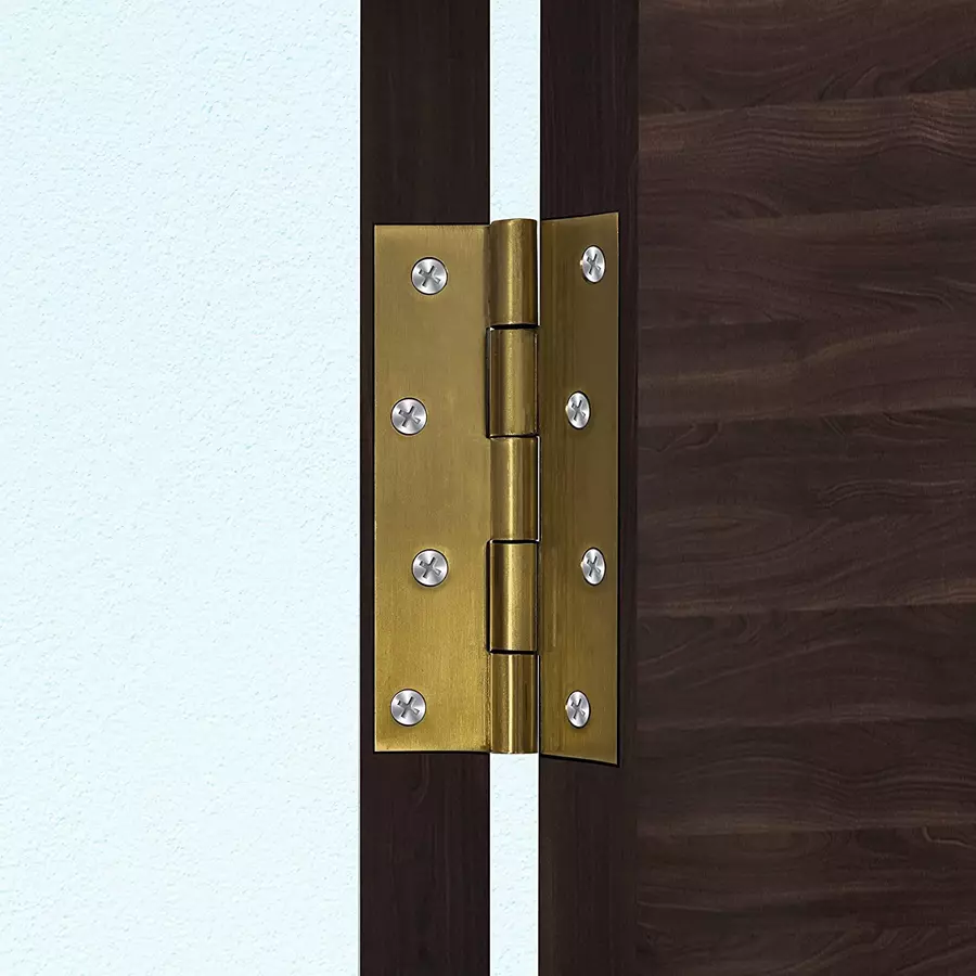 DiSS Premium Stainless Steel Door Butt Hinges Slow Movement Hinges 4 x14 12 Pcs, Antique