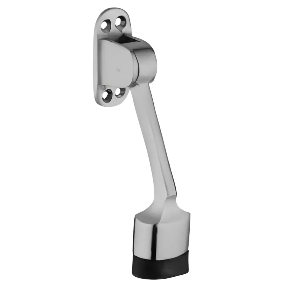 GEZE Door Stopper With Screws, Size 125 mm, SS Finish and Brass Body, 8115821