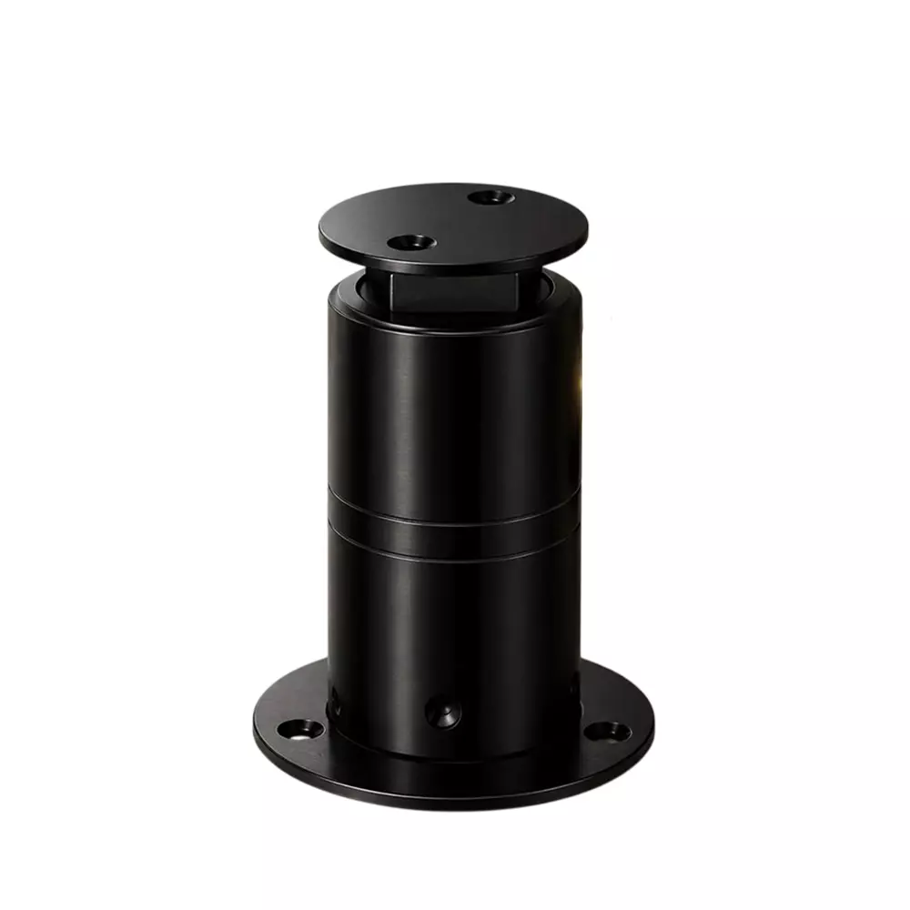 DM Locks 5 Inch (127 mm) Magnetic Door Buffer Stainless Steel Black Finish, DB 3001