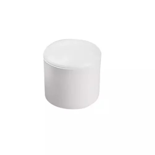 Acko Castors Door Stoppers 25 mm Diameter 12 mm Size White Rubber for Bumper Door, (Pack of 20 Pcs)