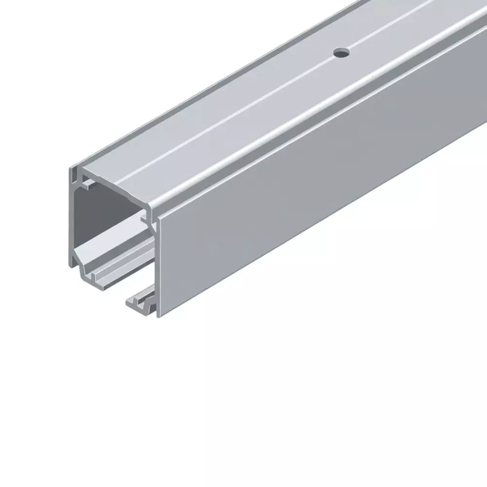 AIDO XL-C JS Pelmet Track Aluminium Anodized 4 m 50/80/120 Kg Weight for Both Wall & Celing Fixing, XL-C 7229