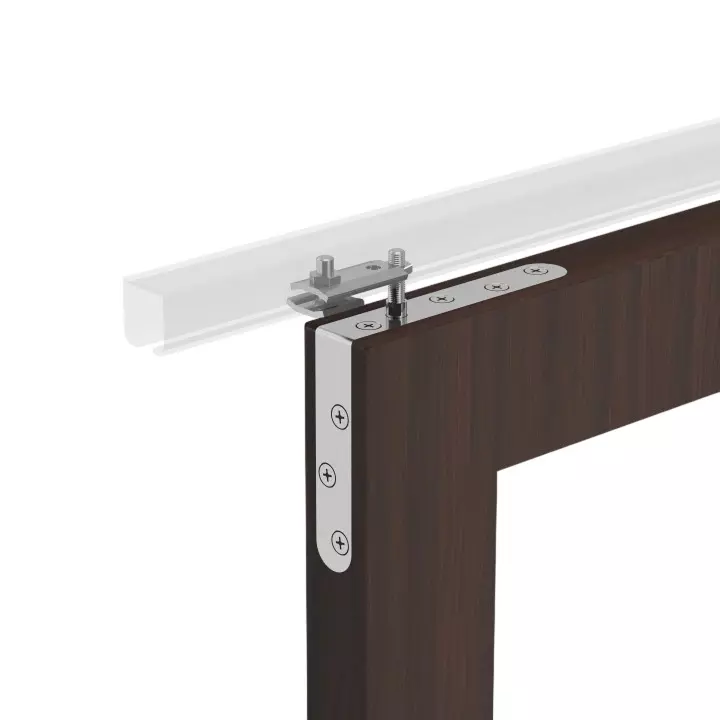 Sliding Door Fitting Wood Sliding Folding System Fixed Assembly for Minimum 40 mm Door Thickness (Set of 2)